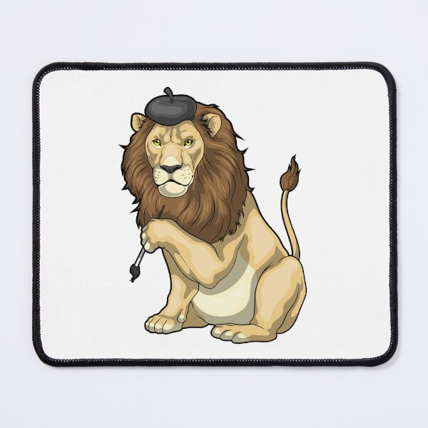 Item preview, Lion Painter Paintbrush Painting designed and sold by Snabdesign84.