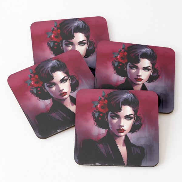 Item preview, Femme Fatale Red Flower [Noir aesthetic] designed and sold by RESToRAPTOR.