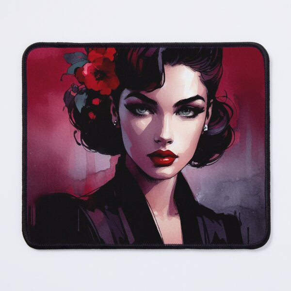 Item preview, Femme Fatale Red Flower [Noir aesthetic] designed and sold by RESToRAPTOR.