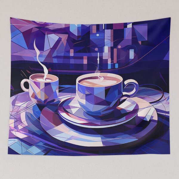 Aperçu de l'œuvre graphique de tasses à café créée et vendue par WarmHeartedArt.