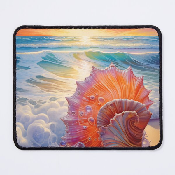 Item preview, sea shell, sunset beach designed and sold by 7Bluedragon (Jane art collection).