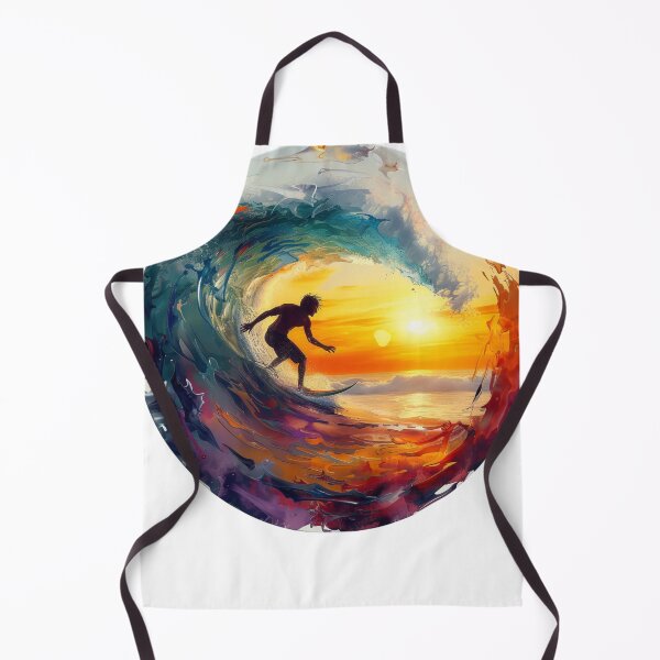 Artikelvorschau, Bunter Surfer auf der Welle entworfen und verkauft von Revived Design.