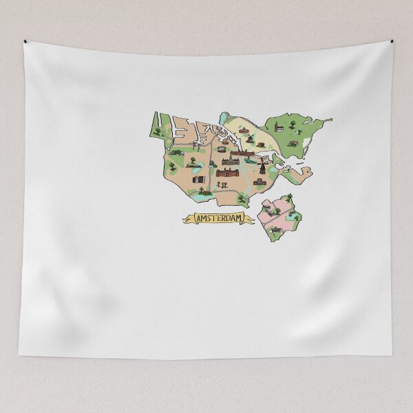 Item preview, Amsterdam Netherlands Map designed and sold by Sheridan T.