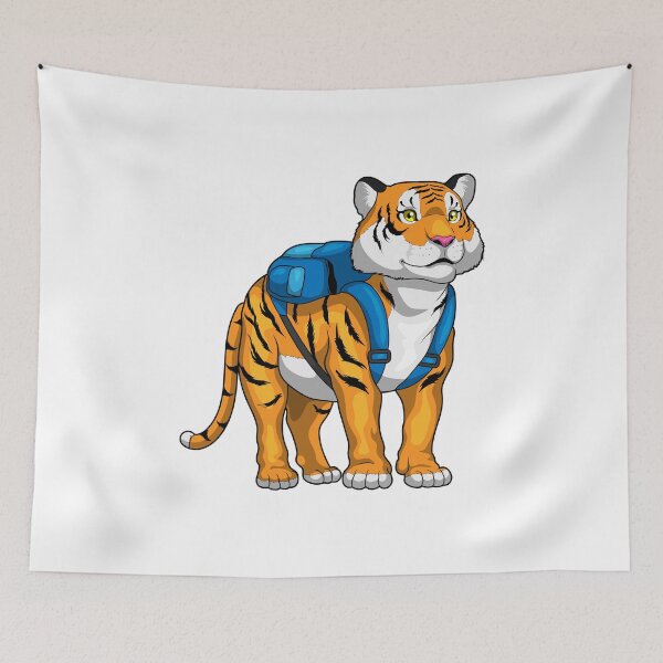 Item preview, Tiger Pupil Backpack School designed and sold by Snabdesign84.