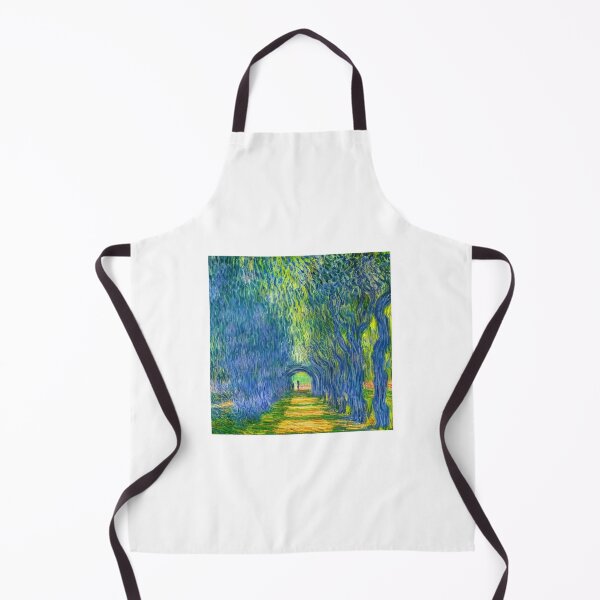 Item preview, Tunnel of trees and leaves oil painting in Monet Claude style with rough strokes designed and sold by Dominika Farkašová.