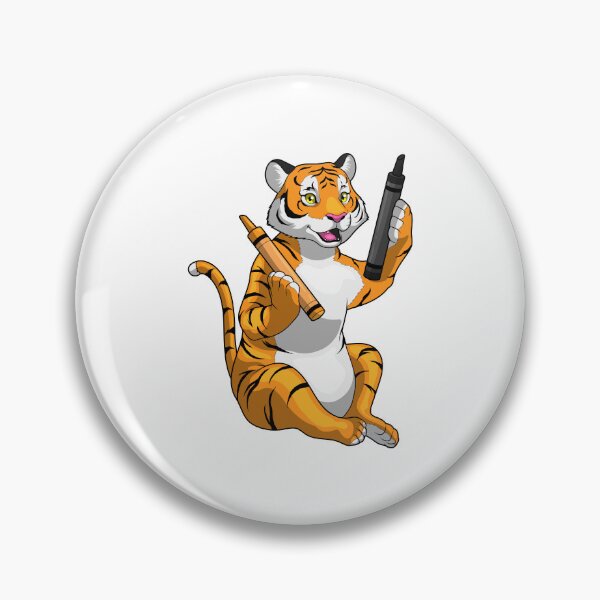Artikelvorschau, Tiger Schüler Buntstift Schule entworfen und verkauft von Snabdesign84.