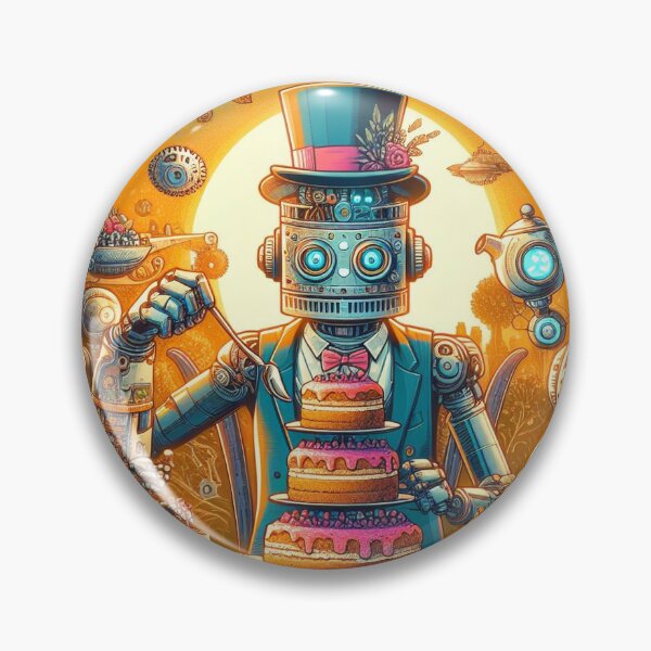 Item preview, **The Robotic Tea Party - A Fusion of Tradition and Technology** designed and sold by Wonderall.