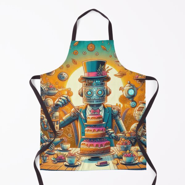 Item preview, **The Robotic Tea Party - A Fusion of Tradition and Technology** designed and sold by Wonderall.