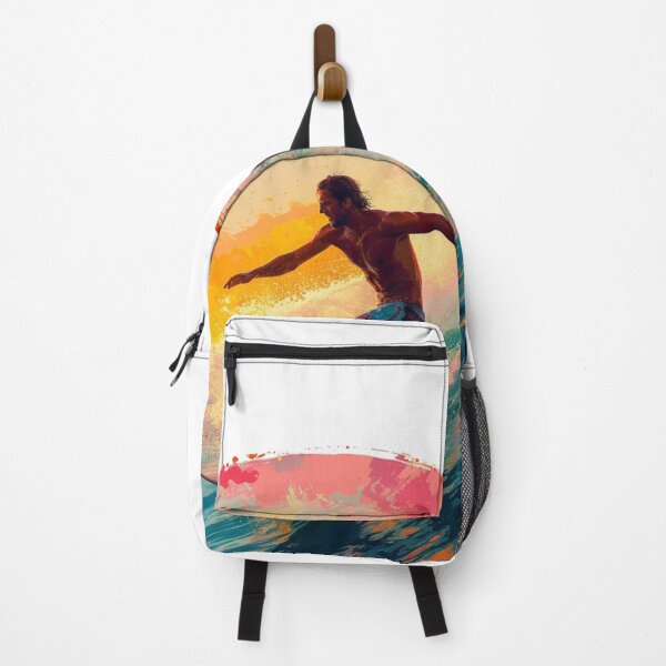 Item preview, Colorful surfer on the wave designed and sold by Revived Design.