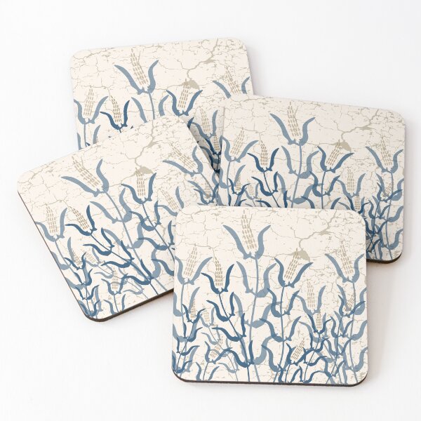Item preview, Minoan Yellow Wild Flowers Pattern designed and sold by Aeterna Prints.