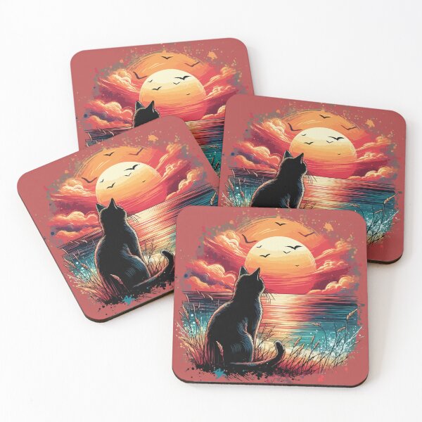 Item preview, Cat Watching Sunset designed and sold by DaewyGraphics.