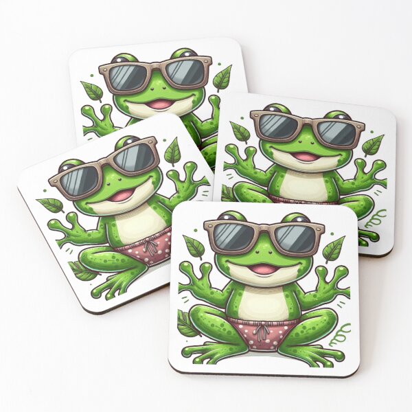 Item preview, Frog with sunglasses designed and sold by Kenji11.