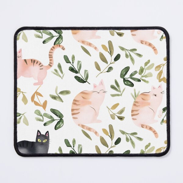 Item preview, Cat and Leave Pattern designed and sold by RiawsShop.