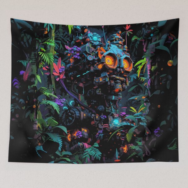 Item preview, Nocturnal Revenge Jungle Robot designed and sold by Spookyashell.