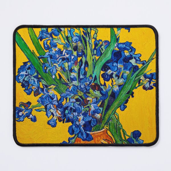 Item preview, Vincent van Gogh - Vase with irises on a yellow background designed and sold by Dominika Farkašová.