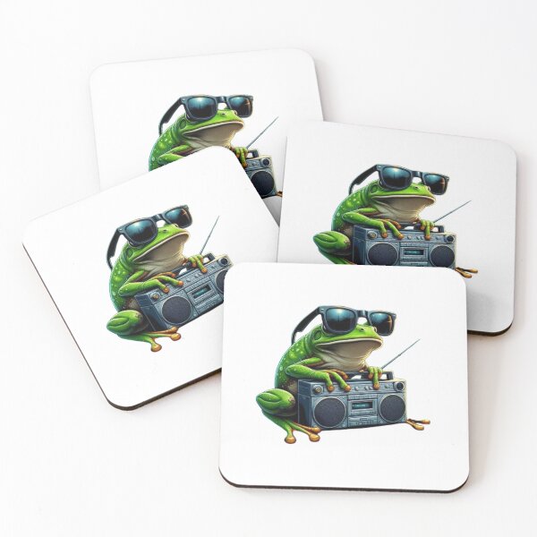 Item preview, Frog with sunglasses designed and sold by Kenji11.