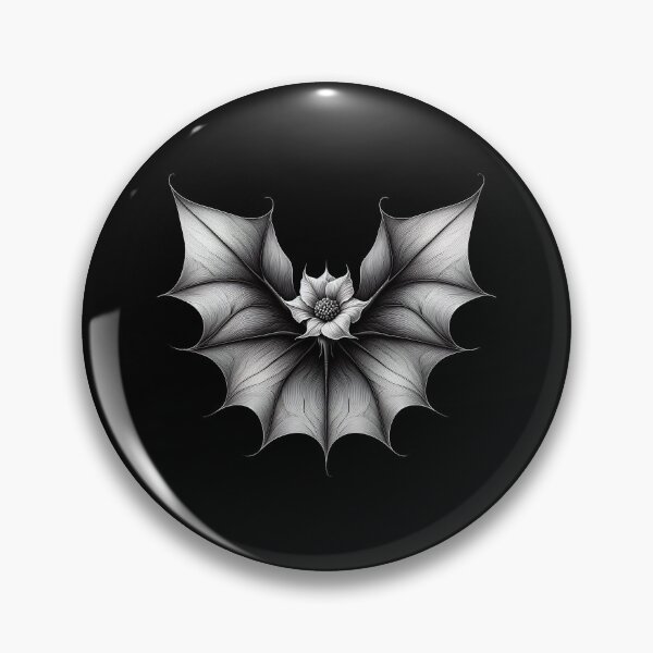 Item preview, Gothic Bat Flower Art designed and sold by Lelijo.