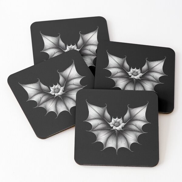 Item preview, Gothic Bat Flower Art designed and sold by Lelijo.