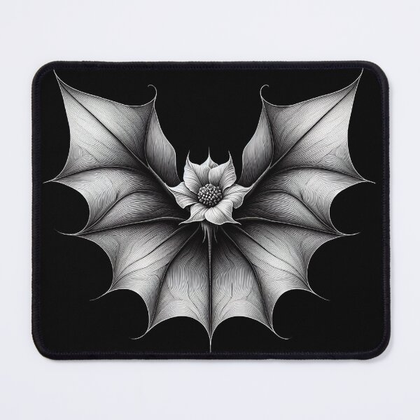 Item preview, Gothic Bat Flower Art designed and sold by Lelijo.
