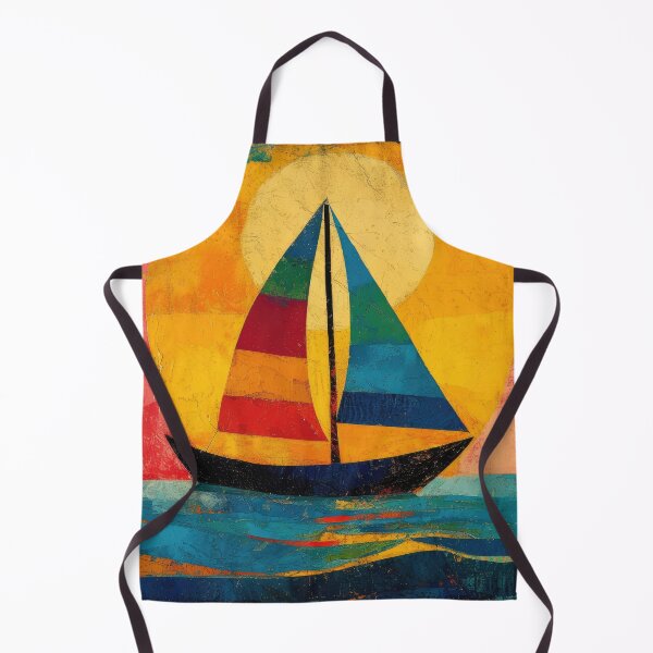 Item preview, Sea Maritime Moon Ocean Nautical Sailboat designed and sold by ArtHouseNiklas.