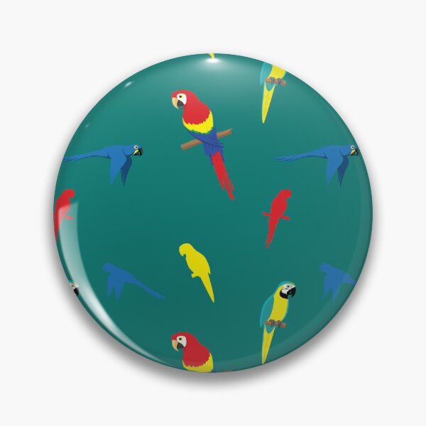 Item preview, Macaw Parrot Hyacinth Scarlet Cartoon Pattern designed and sold by SUPERHERON.