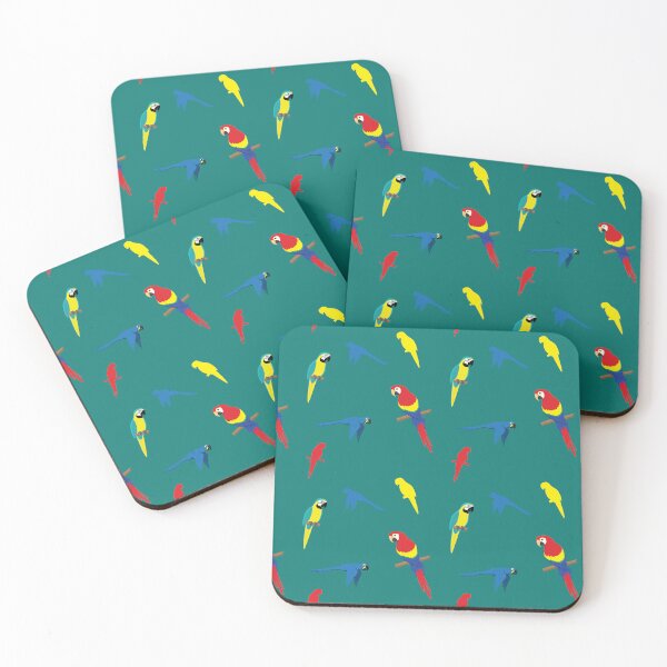 Item preview, Macaw Parrot Hyacinth Scarlet Cartoon Pattern designed and sold by SUPERHERON.