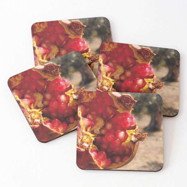 Item preview, Ripe Pomegranate Split Open on the Tree in the Countryside designed and sold by EpicVistas.