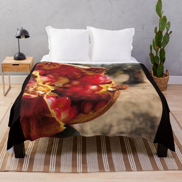 Item preview, Ripe Pomegranate Split Open on the Tree in the Countryside designed and sold by EpicVistas.