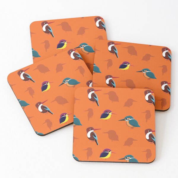 Item preview, Bird Kingfisher Common Dwarf Cartoon Pattern designed and sold by SUPERHERON.