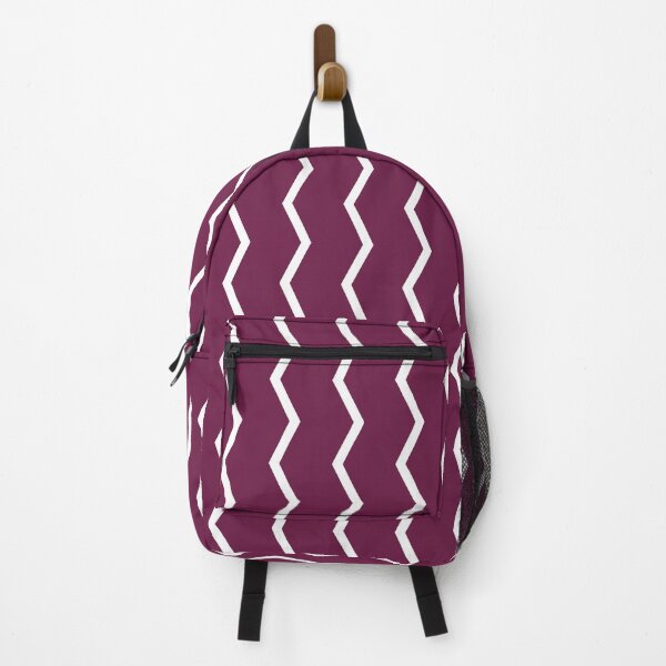 Item preview, Maroon White Zigzag Qatar Color Arabic Language Proud Doha Flag Pattern designed and sold by PenguinForests.