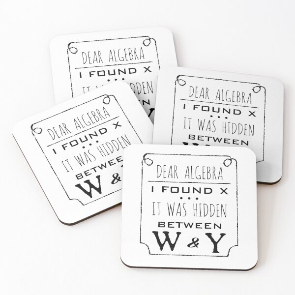 Item preview, Dear algebra, I found x. It was hidden between W and Y designed and sold by kebello-shop.