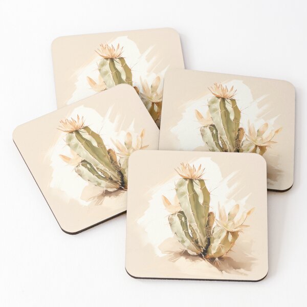 Item preview, cute cactus painting  designed and sold by WarmHeartedArt.