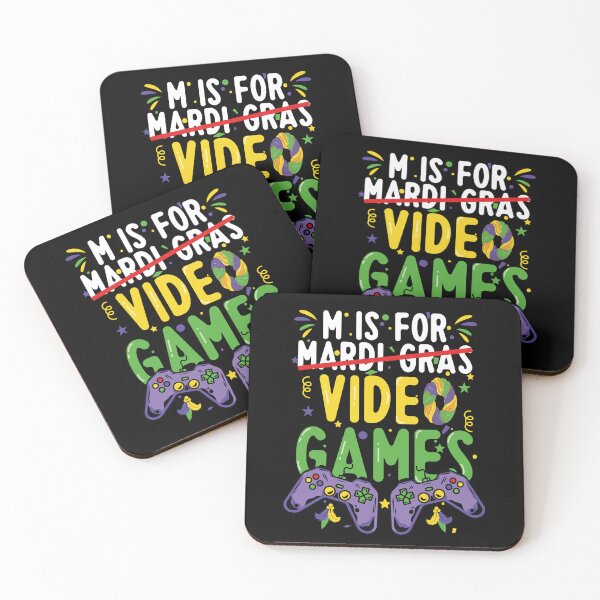 Item preview, M Is For Video Games Funny Mardi Gras Day Gamer Boy Men Gift designed and sold by MotivaChic.