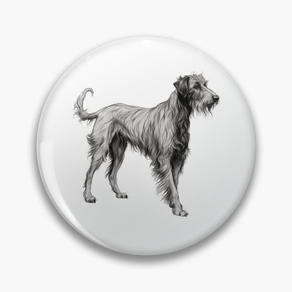 Item preview, Scottish Deerhound full posture designed and sold by Sleek Sketch Studio.