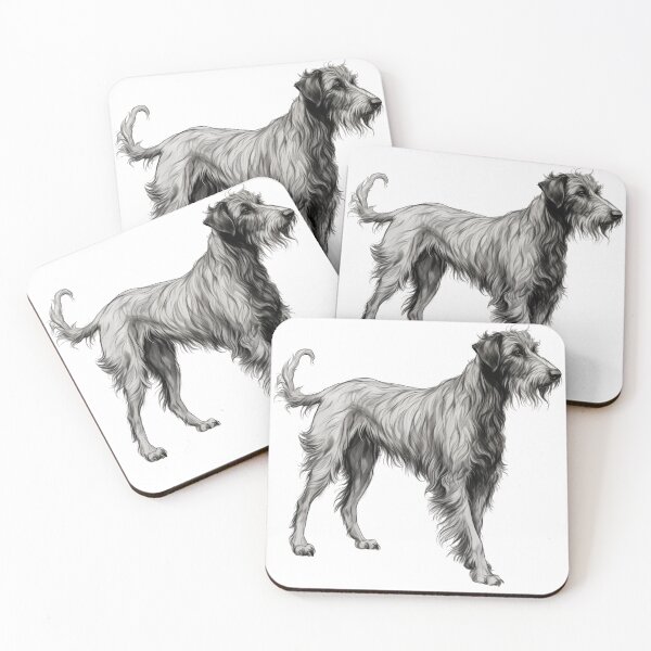 Item preview, Scottish Deerhound full posture designed and sold by Sleek Sketch Studio.
