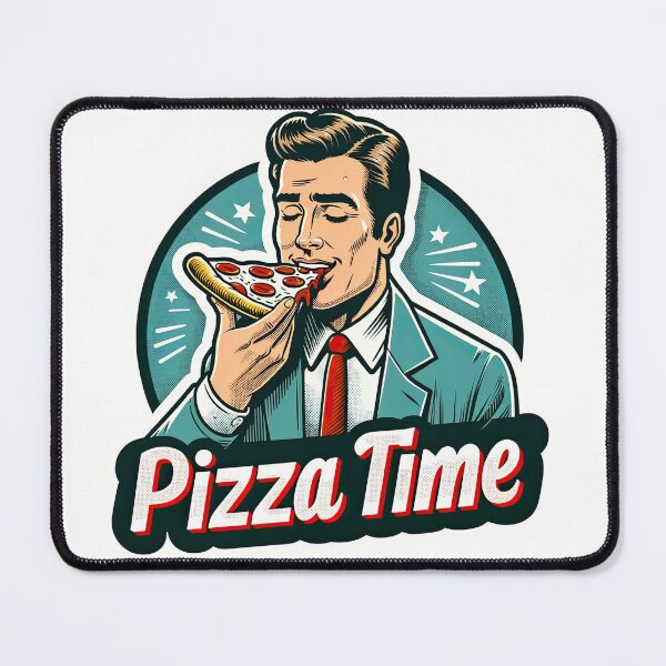 Item preview, man eating pizza designed and sold by rizaldz.