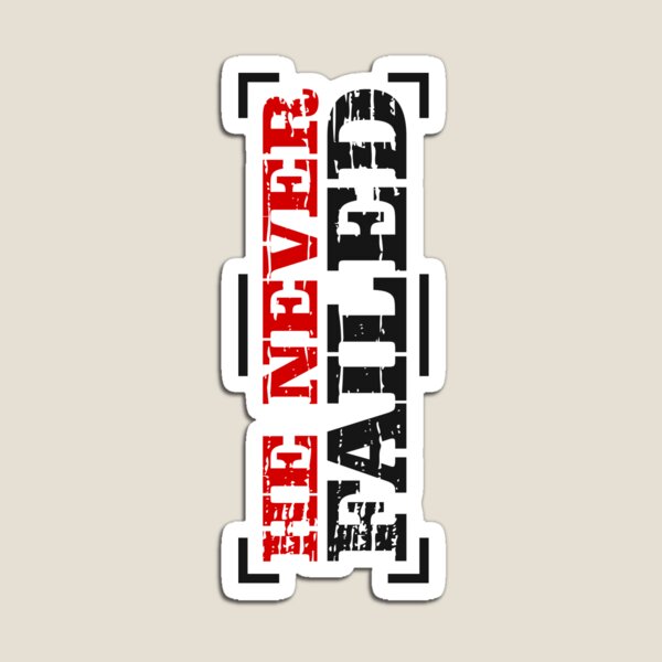 Item preview, He Never Failed designed and sold by StickerDonArt.