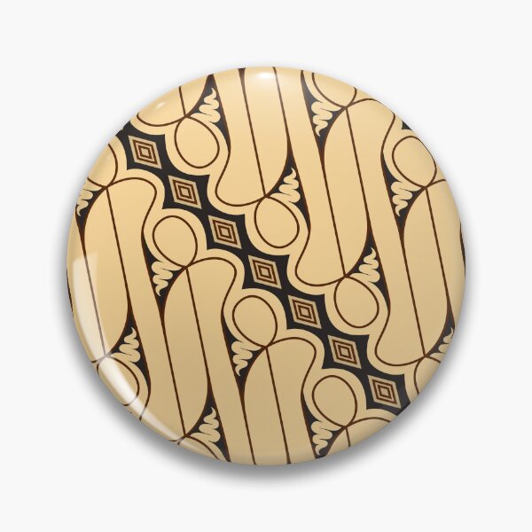 Item preview, Javanese Batik Parang Rusak Pattern Beige designed and sold by Jeallan Designs.