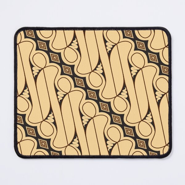 Item preview, Javanese Batik Parang Rusak Pattern Beige designed and sold by Jeallan Designs.