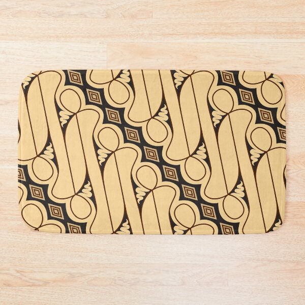 Item preview, Javanese Batik Parang Rusak Pattern Beige designed and sold by Jeallan Designs.