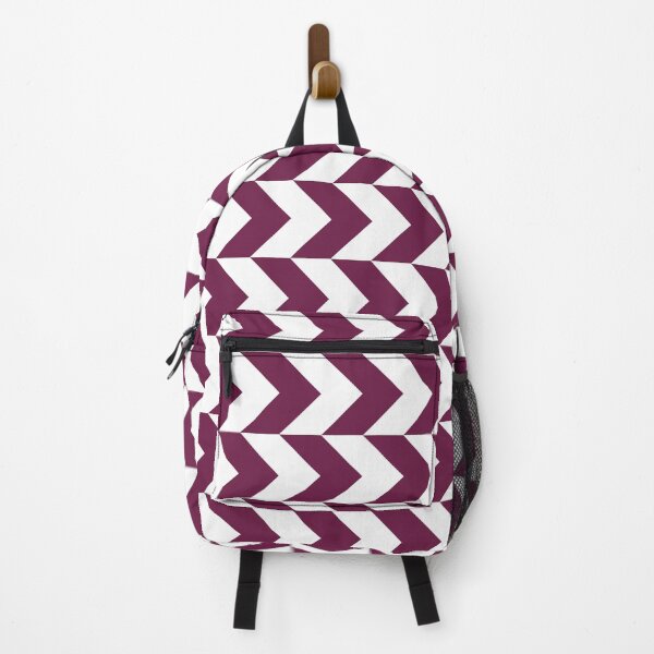 Item preview, Maroon White Horizontal Herringbone Stripe Qatar Tradition Arabic Doha Pattern designed and sold by PenguinForests.
