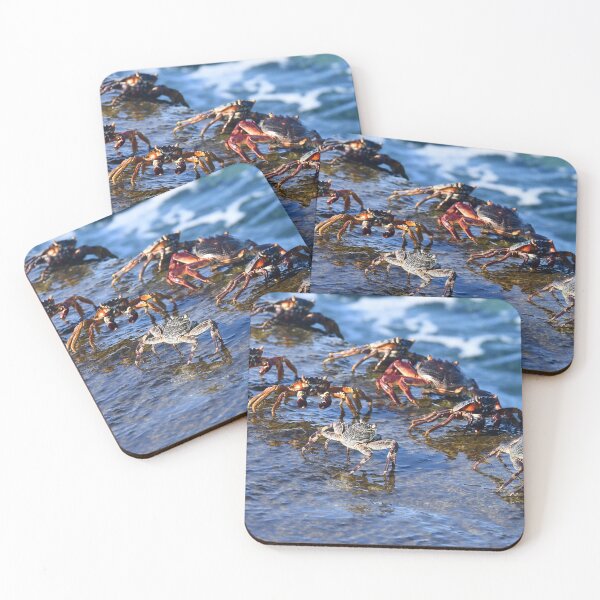 Item preview, Crabs on a rock ledge, next to the sea. designed and sold by EAnneH.