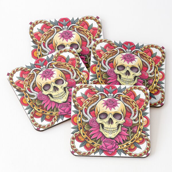 Item preview, baroque delicate skull chains designed and sold by Arextr.