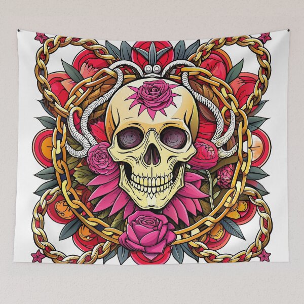 Item preview, baroque delicate skull chains designed and sold by Arextr.