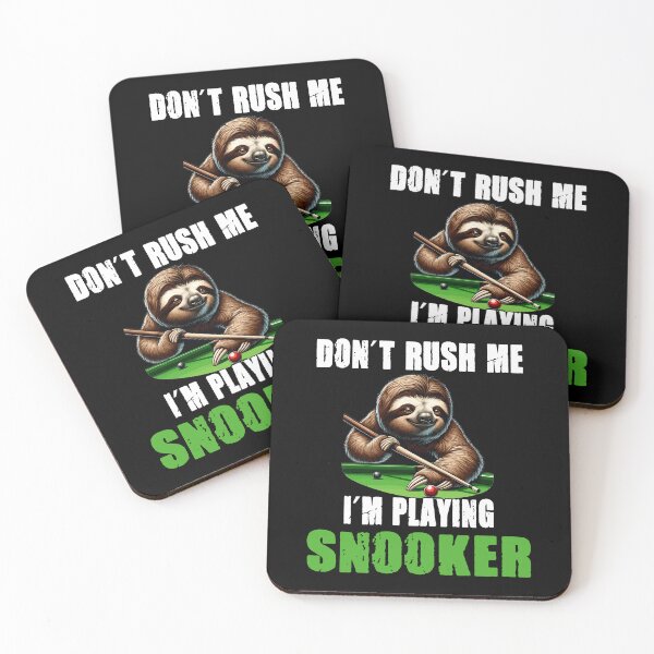 Item preview, Funny Sloth Snooker I Don't Rush Me I'm Playing  designed and sold by yoddel.