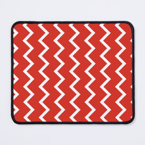 Item preview, Red White Geometric Zigzag Stripe Bahrain National Color Arabic Language Asia Pattern designed and sold by PenguinForests.