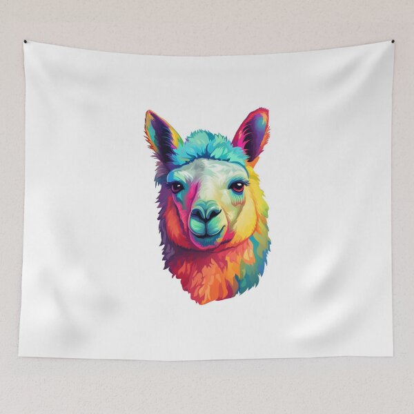 Item preview, Antidepression coolorful llama sticker style designed and sold by SmileshareShop.
