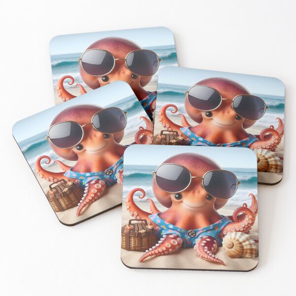 Item preview, Sun-Kissed Style: The Adorable Octo-Pose! designed and sold by AI-Only Creations.