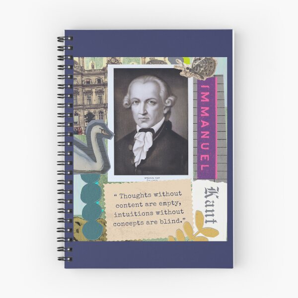Item preview, Immanuel Kant portrait and quote: Immanuel Kant portrait and quote: Thoughts without content are empty, intuitions without concepts are blind. designed and sold by artbleed.