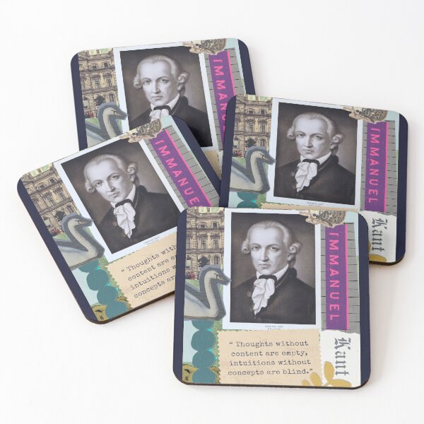 Item preview, Immanuel Kant portrait and quote: Immanuel Kant portrait and quote: Thoughts without content are empty, intuitions without concepts are blind. designed and sold by artbleed.